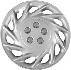 118s 15 Inch Aftermarket Silver Hubcaps/Wheel Covers Set