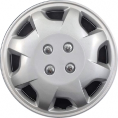 124s 14 Inch Aftermarket Silver Hubcaps/Wheel Covers Set