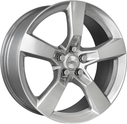 Chevrolet Camaro 2010-2014 powder coat bright hyper silver 20x8 aluminum wheels or rims. Hollander part number ALY5444U77/5447, OEM part number 92230890.