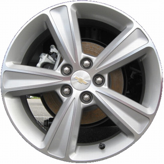Chevrolet Cruze 2011-2015, Cruze Limited 2016 silver machined 17x7 aluminum wheels or rims. Hollander part number 5522U10, OEM part number 19214022, 95481251.