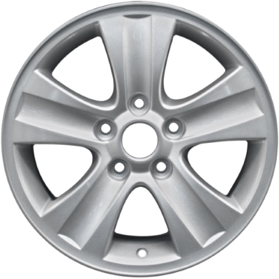 Chevrolet Impala 2006-2013, Impala Limited 2014-2016, Saturn Vue 2008-2010 powder coat silver 16x6.5 aluminum wheels or rims. Hollander part number 7054U20, OEM part number 19177075, 96851720.