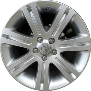 Chrysler 200-2011-2014, Sebring 2010 powder coat hyper silver 18x7 aluminum wheels or rims. Hollander part number 2378U77/2484, OEM part number 1KW35XZAAB.