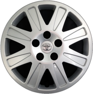 Toyota Matrix 2011-2013, Plastic 8 Spoke, Single Hubcap or Wheel Cover For 16 Inch Steel Wheels. Hollander Part Number H61168.