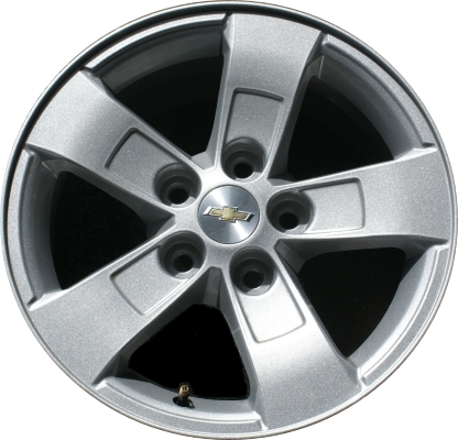 Chevrolet Malibu 2013-2015, Malibu Limited 2016 powder coat silver 16x7.5 aluminum wheels or rims. Hollander part number 5558, OEM part number 9598666.