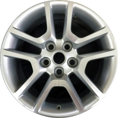 Chevrolet Malibu 2013-2015, Malibu Limited 2016 powder coat silver or machined 17x8 aluminum wheels or rims. Hollander part number 5559U/5676, OEM part number 9598668, 23483622.