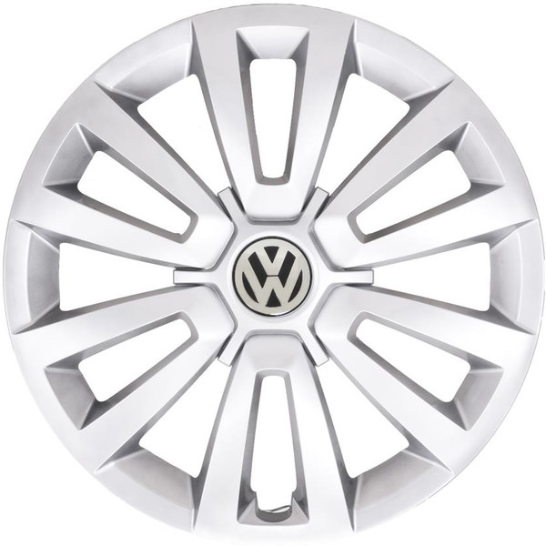 Volkswagen Beetle 2012-2019, Volkswagen Jetta 2012-2014, Volkswagen Passat 2012-2015, Volkswagen Tiguan 2009-2014, Plastic 12 Spoke, Single Hubcap or Wheel Cover For 16 Inch Steel Wheels. Hollander Part Number H61591.