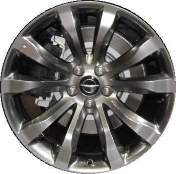 Chrysler 300 RWD 2014-2015 powder coat hyper dark 20x8 aluminum wheels or rims. Hollander part number ALY2540U78, OEM part number Not Yet Known.