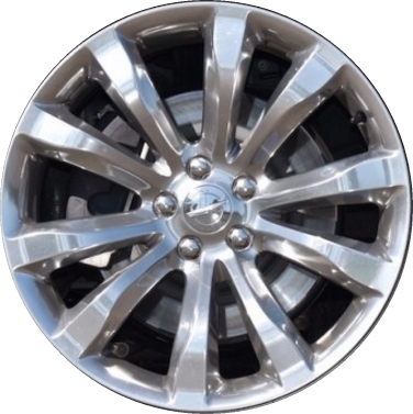Chrysler 300 AWD 2015-2023 polished 19x7.5 aluminum wheels or rims. Hollander part number ALY2538U80, OEM part number 5PQ13AAAAB.