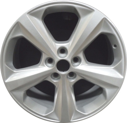 Ford Edge 2015-2024 powder coat silver 18x8 aluminum wheels or rims. Hollander part number ALY10042, OEM part number FT4Z1007B, FT4Z1007BWSP.
