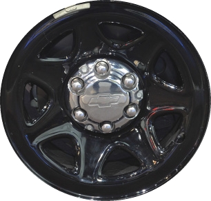 Chevrolet Tahoe 2015-2020 powder coat black 17x8 steel wheels or rims. Hollander part number STL8111, OEM part number 20942021.
