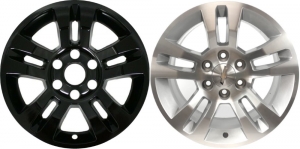 IMP-377BLKN/8950PGB Chevrolet Silverado, Suburban, Tahoe Black Wheel Skins (Wheelcovers) 18 Inch