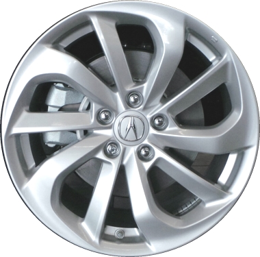 Acura RDX 2016-2018 powder coat silver 18x7.5 aluminum wheels or rims. Hollander part number ALY71836, OEM part number 42700TX4A71.