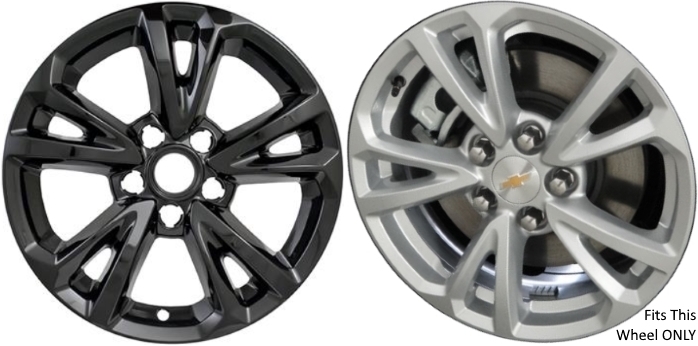 black chevy hubcaps