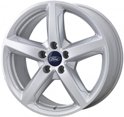 Ford Explorer 2016-2019 powder coat silver 18x8 aluminum wheels or rims. Hollander part number ALY10059, OEM part number FB5Z1007B.