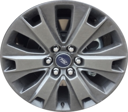 Ford F-150 2016-2017 powder coat hyper charcoal 20x8.5 aluminum wheels or rims. Hollander part number ALY10065U79, OEM part number GL3Z1007A.