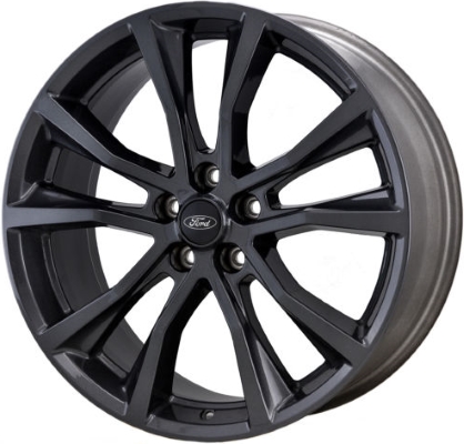 Ford Flex 2016-2019 powder coat black 20x8 aluminum wheels or rims. Hollander part number ALY10069, OEM part number GA8Z1007A.