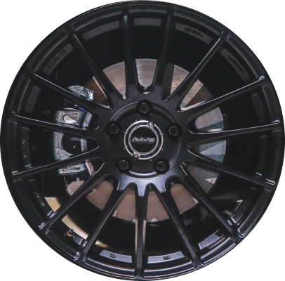 Hyundai Veloster 2016-2017 powder coat black 18x7.5 aluminum wheels or rims. Hollander part number ALY70893U, OEM part number 529102V850, 529102V800.