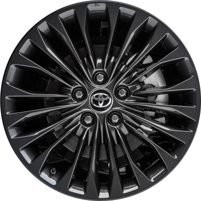 Toyota Avalon 2016-2018 powder coat charcoal 18x7.5 aluminum wheels or rims. Hollander part number ALY75188U30.LC54, OEM part number 4261A07130.