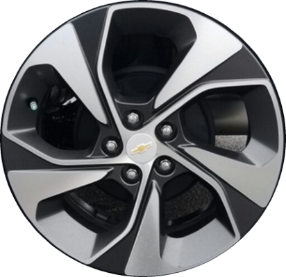 Chevrolet Sonic 2017-2020 charcoal machined 17x6.5 aluminum wheels or rims. Hollander part number ALY5858, OEM part number 42514280.