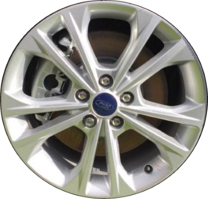 Ford Escape 2017-2019 powder coat silver 17x7.5 aluminum wheels or rims. Hollander part number ALY10108, OEM part number GJ5Z-1007-D.