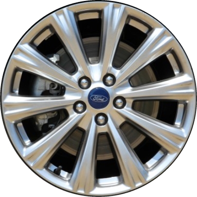 Ford Escape 2017-2019 powder coat hyper silver 18x7.5 aluminum wheels or rims. Hollander part number ALY10110, OEM part number GJ5Z-1007-A.