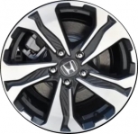 ALY64110U45 Honda CR-V Wheel/Rim Black Machined #42700TNZE71