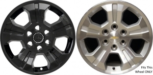 IMP-392BLK/8951GB Chevrolet Silverado 1500 Black Wheel Skins (Hubcaps/Wheelcovers) 18 Inch Set
