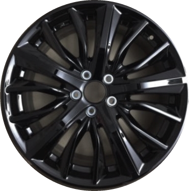 Acura TLX 2018-2020 powder coat black 19x8 aluminum wheels or rims. Hollander part number ALY71856U45HH, OEM part number 08W19-TZ3-200D.