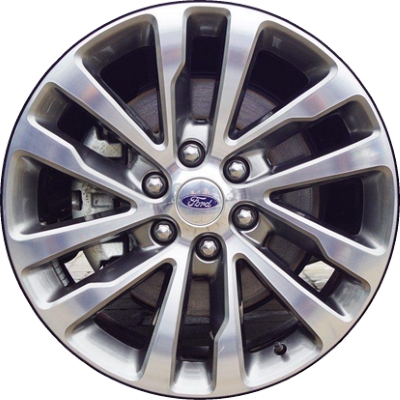 Ford Expedition 2018-2021 grey machined or powder coat grey 20x8.5 aluminum wheels or rims. Hollander part number ALY10144U, OEM part number JL1Z1007G.