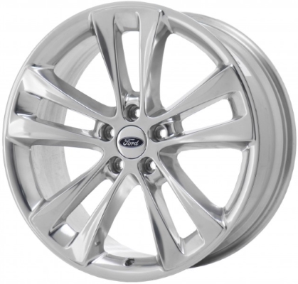 Ford Explorer 2018-2019 polished 20x8.5 aluminum wheels or rims. Hollander part number ALY10184, OEM part number JB5Z1007B.