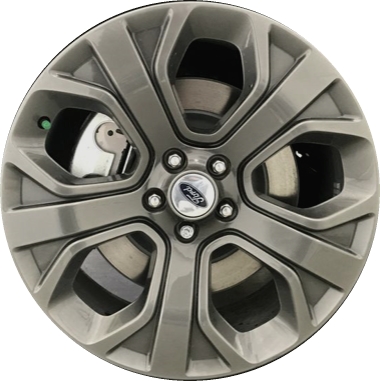 Ford Explorer 2018-2019 powder coat charcoal 20x8.5 aluminum wheels or rims. Hollander part number ALY10186U79/10185, OEM part number JB5Z1007E.
