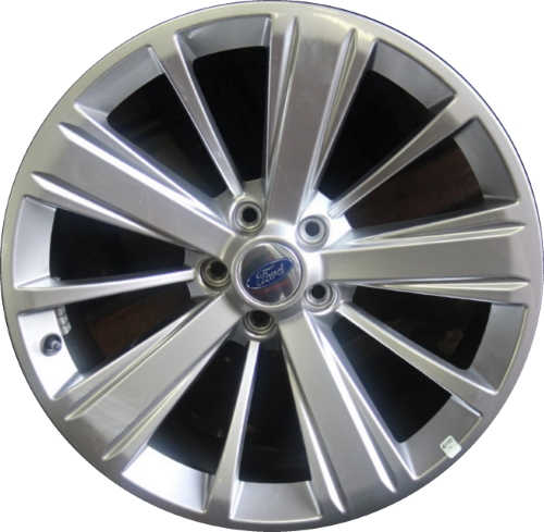 Ford Explorer 2018-2019 powder coat silver 20x8.5 aluminum wheels or rims. Hollander part number ALY10183, OEM part number JB5Z1007A.