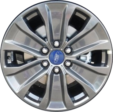 Ford F-150 2018-2020 powder coat hyper grey 20x8.5 aluminum wheels or rims. Hollander part number ALY10173U79, OEM part number JL3Z1007F.