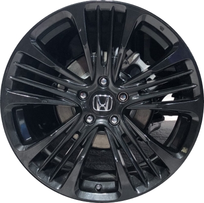Honda Accord 2018-2022 dark hyper charcoal 19x8.5 aluminum wheels or rims. Hollander part number ALY64128U45, OEM part number 08W19TVA100D, 08W19TVA101D.