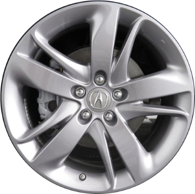Acura RDX 2019-2021 powder coat grey 19x8 aluminum wheels or rims. Hollander part number ALY71868, OEM part number 42700-TJB-A21.