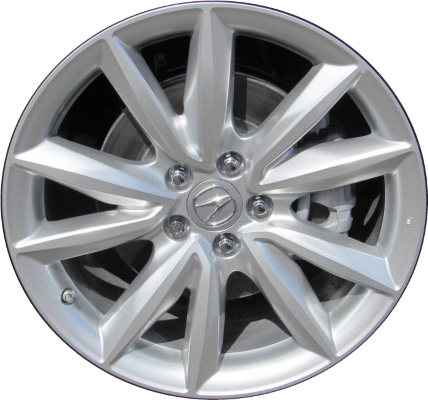 Acura RDX 2019-2024 powder coat silver 19x8 aluminum wheels or rims. Hollander part number ALY71866U20/71869, OEM part number 42700-TJB-A01.