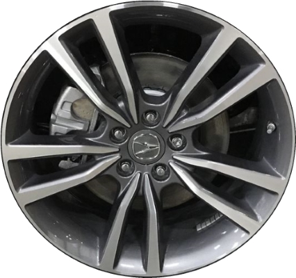 Acura TLX 2019-2020 grey machined 19x8 aluminum wheels or rims. Hollander part number ALY71854U10, OEM part number 42700-TZ3-A91.