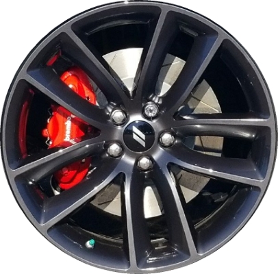 Dodge Challenger RWD 2019, Charger RWD 2019 powder coat charcoal 20x9 aluminum wheels or rims. Hollander part number 2526U30/2653, OEM part number Not Yet Known.