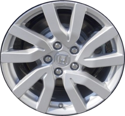 Honda Pilot 2019-2021 powder coat silver 18x8 aluminum wheels or rims. Hollander part number ALY63148U20, OEM part number 42700TG7A61.