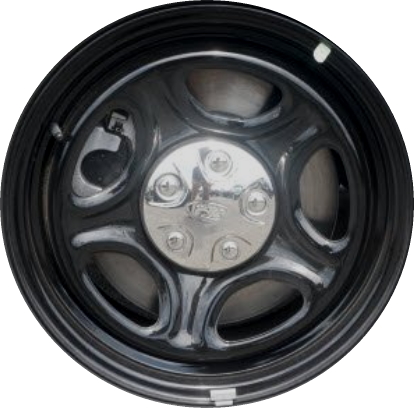 Ford Explorer 2020-2024 powder coat black 18x8 steel wheels or rims. Hollander part number STL10274, OEM part number LB5Z1015B.