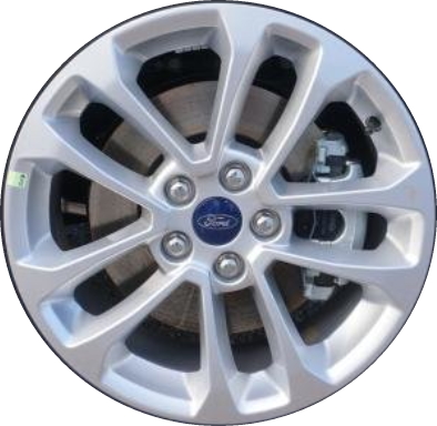 Ford Escape 2020-2022 powder coat silver 17x7 aluminum wheels or rims. Hollander part number ALY10256U20, OEM part number LJ6Z1007A.