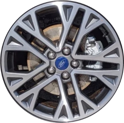 Ford Escape 2020-2022 grey machined 18x7 aluminum wheels or rims. Hollander part number ALY10258, OEM part number LJ6Z1007B.