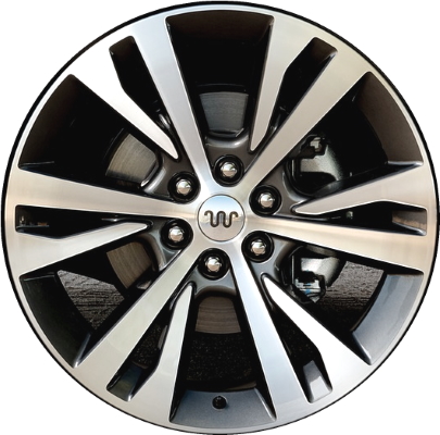 Ford Expedition 2020-2021 dark grey machined 22x9.5 aluminum wheels or rims. Hollander part number ALY10264, OEM part number LL1Z1007A.