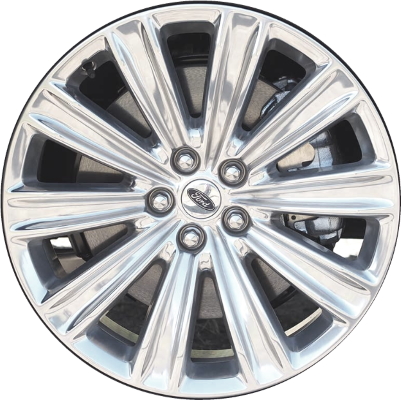 Ford Explorer 2020-2024 polished 20x8 aluminum wheels or rims. Hollander part number ALY10269, OEM part number LB5Z1007C.