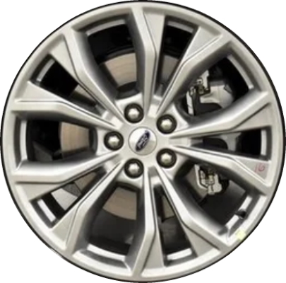 Ford Explorer 2020-2024 powder coat silver 20x8 aluminum wheels or rims. Hollander part number ALY10268, OEM part number LB5Z1007B.