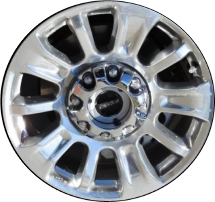 Ford F-250 2020-2022, F-350 SRW 2020-2022 polished 20x8 aluminum wheels or rims. Hollander part number 10294, OEM part number LC3Z1007H.