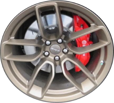 Dodge Challenger RWD 2020-2023, Charger RWD 2020-2023 powder coat bronze 20x11 aluminum wheels or rims. Hollander part number 2641U55/2717, OEM part number 6CT34NTSAC.