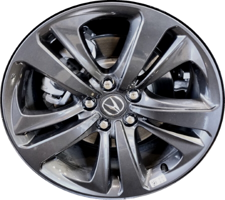 Acura TLX 2021-2023 powder coat charcoal 19x8.5 aluminum wheels or rims. Hollander part number 10402c, OEM part number 42800-TGV-A20.