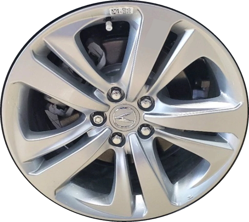 Acura TLX 2021-2023 powder coat silver 19x8.5 aluminum wheels or rims. Hollander part number 10402a, OEM part number 42800-TGV-A40.