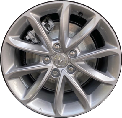 Acura TLX 2021-2023 powder coat grey 18x8 aluminum wheels or rims. Hollander part number 10403, OEM part number 42800TGVA30.